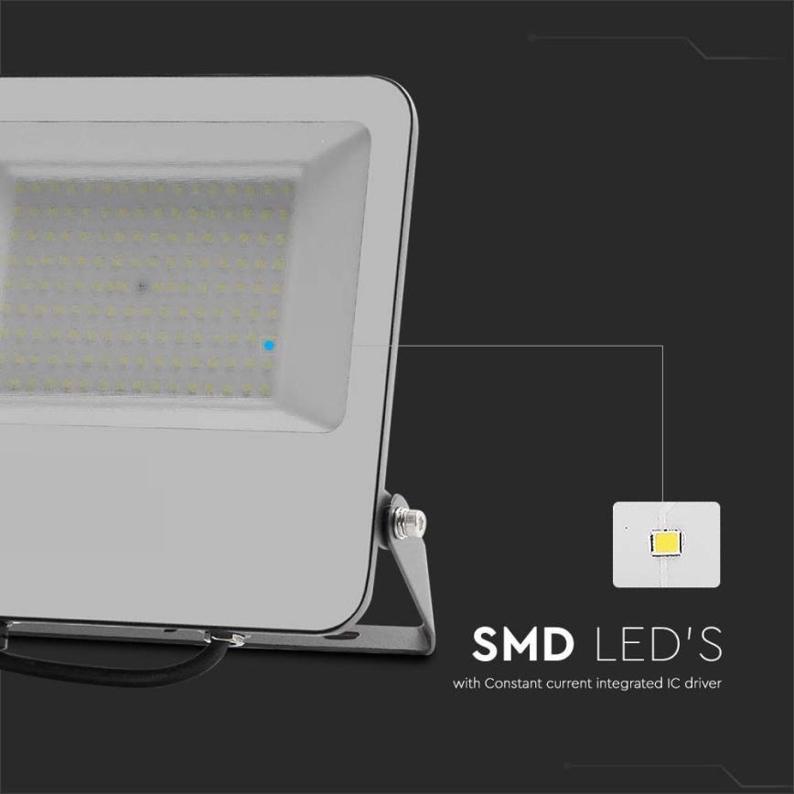 Projecteur SAMSUNG CHIP LED/100W/230V 6500K IP65 noir