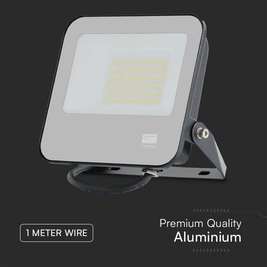 Projecteur SAMSUNG CHIP LED/50W/230V 4000K IP65 noir