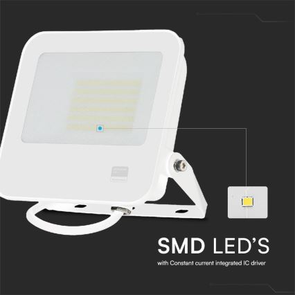 Projecteur SAMSUNG CHIP LED/50W/230V 6500K IP65 blanc