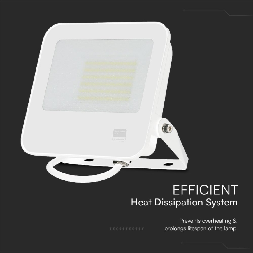 Projecteur SAMSUNG CHIP LED/50W/230V 6500K IP65 blanc