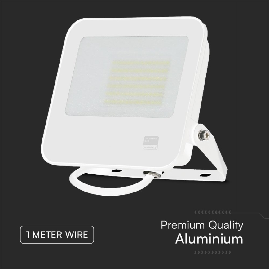 Projecteur SAMSUNG CHIP LED/50W/230V 6500K IP65 blanc