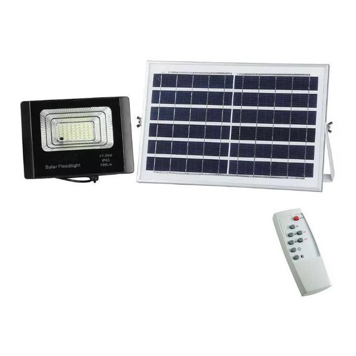 Projecteur solaire à intensité variable LED/12W/3,2V 6000K IP65 5000 mAh + Télécommande