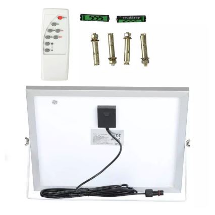 Projecteur solaire à intensité variable LED/16W/3,2V 4000K IP65 10000 mAh + Télécommande