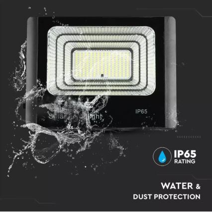 Projecteur solaire à intensité variable LED/16W/3,2V 4000K IP65 10000 mAh + Télécommande