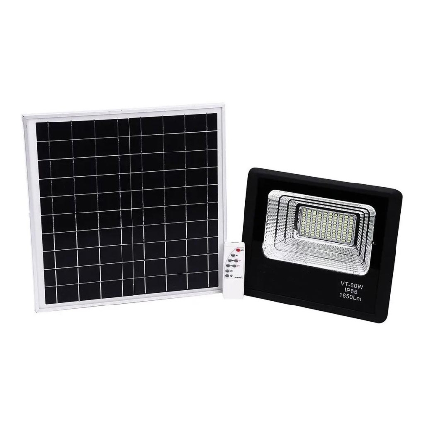 Projecteur solaire à intensité variable LED/20W/6,4V 4000K IP65 10000 mAh + Télécommande