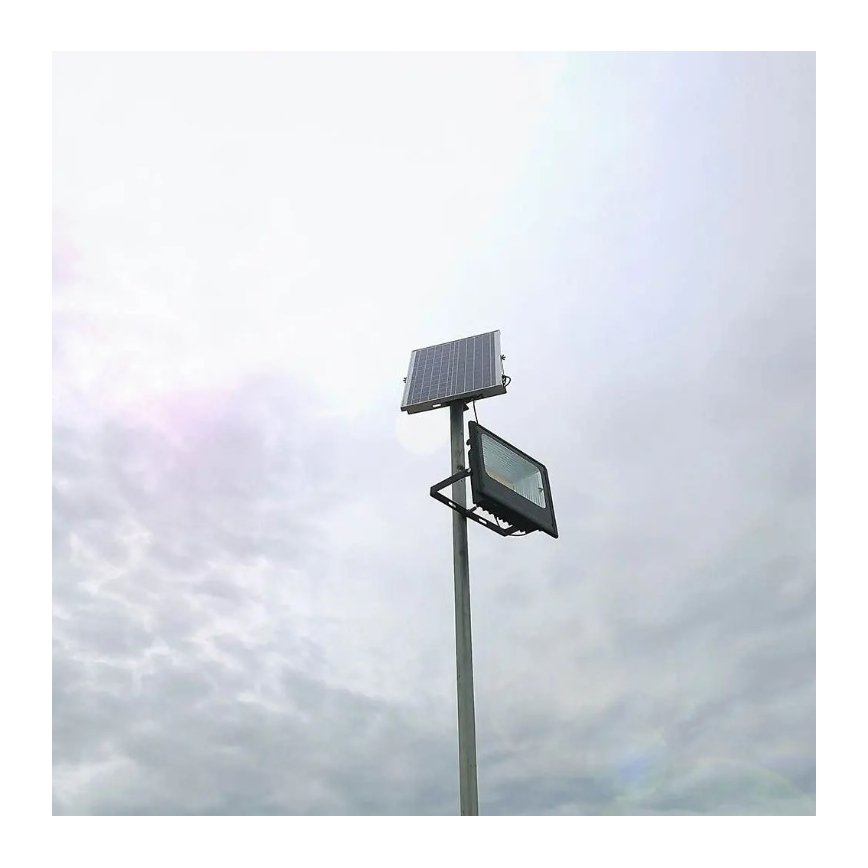 Projecteur solaire à intensité variable LED/20W/6,4V 4000K IP65 10000 mAh + Télécommande