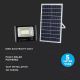 Projecteur solaire à intensité variable LED/35W/10V 4000K IP65 + télécommande