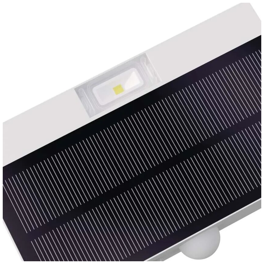 Projecteur solaire avec détecteur de mouvement LED/3,7V 1200mAh 4000K IP65 blanc