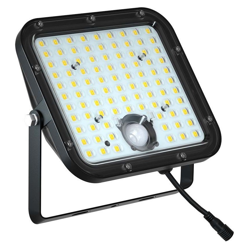 Projecteur solaire avec détecteur LED/30W/6,4V 6400K 6000 mAh + Télécommande