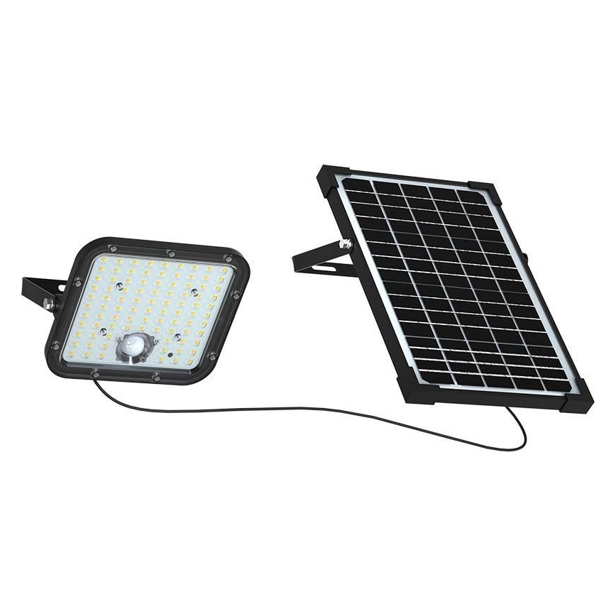Projecteur solaire avec détecteur LED/30W/6,4V 6400K 6000 mAh + Télécommande