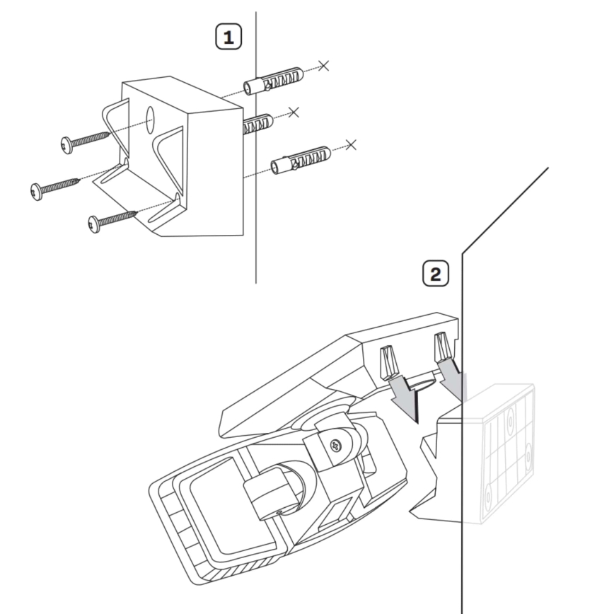 Projecteur solaire avec détecteur TRIO LED/0,6W/3,7V 1200 mAh IP44