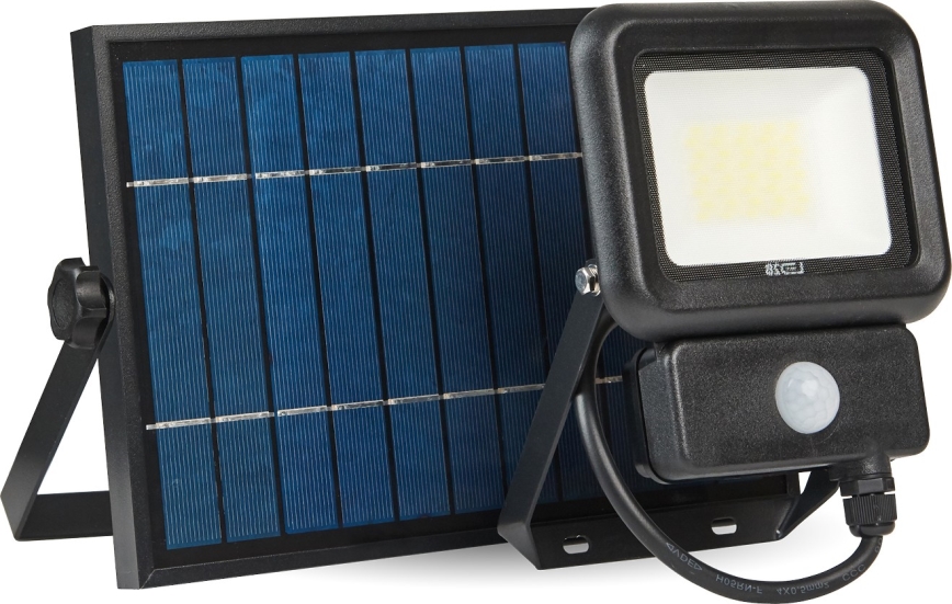 Projecteur solaire d'extérieur avec détecteur LED/20W/3,7V 6500K IP65 4400 mAh