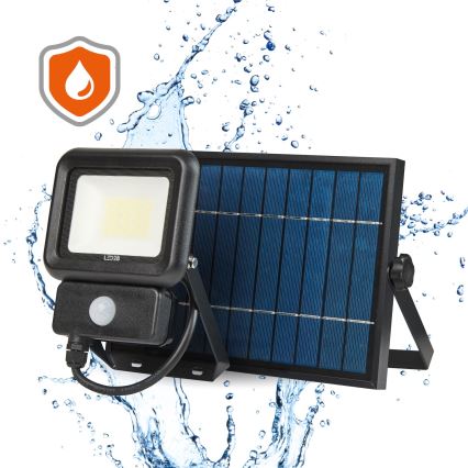 Projecteur solaire d'extérieur avec détecteur LED/20W/3,7V 6500K IP65 4400 mAh