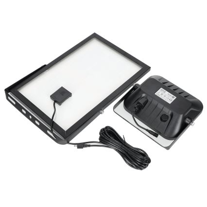 Projecteur solaire d'extérieur avec détecteur LED/30W/6,4V 4000K IP65 6000 mAh + Télécommande