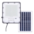 Projecteur solaire extérieur à intensité variable LED/100W/3,2V 4500K IP65 noir + Télécommande