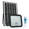 Projecteur solaire extérieur avec détecteur LED/30W/6,4V 4000K IP65 6000 mAh + télécommande