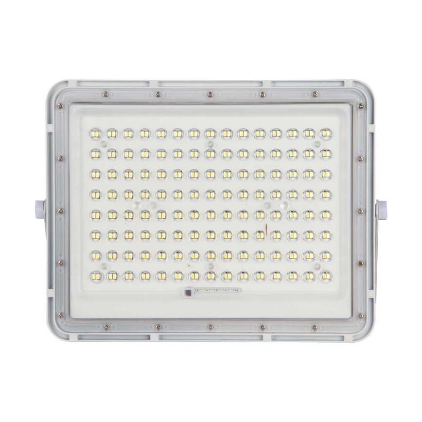 Projecteur solaire extérieur LED/20W/3,2V 6400K blanc IP65 + télécommande