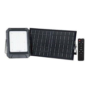 Projecteur solaire LED/15W/3,7V IP65 4000K noir + Télécommande