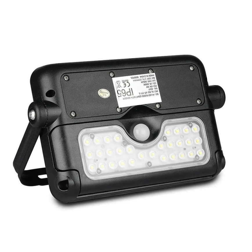 Projecteur solaire LED avec capteur LED/5W/3,7V IP65 4000K 3000 mAh
