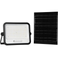 Projecteur solaire LED dimmable LED/300W/3,2V 2000-8000K IP65 15000 mAh noir + télécommande
