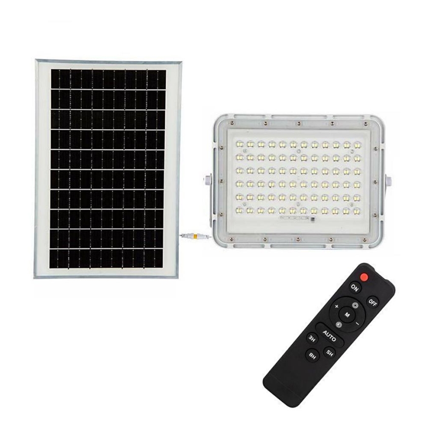 Projecteur Solaire 50W LED avec son Panneau Solaire et Télécommande