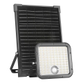 Projecteur solaire LED extérieur avec détecteur LED/30W/6,4V IP65 3000/4000K 6000 mAh + télécommande