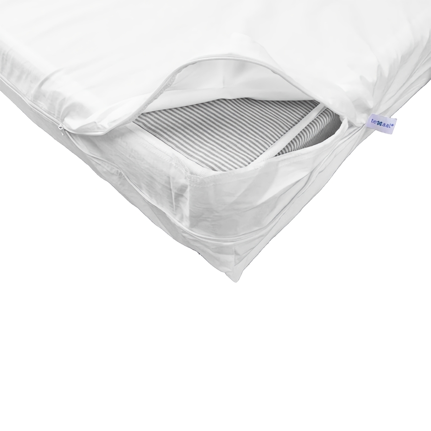ProtecSom - Protège-matelas anti-acariens 90 x 200 x 22 cm