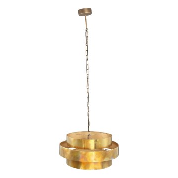 PTMD - Kroonluchter aan ketting ZANTH 1xE27/40W/230V Ø 52 cm goudkleurig
