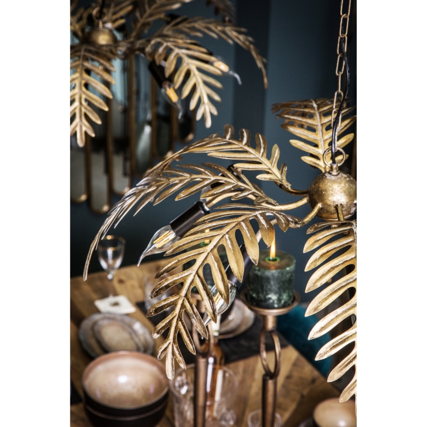 PTMD - Lustre sur chaîne MOIRA 8xE27/40W/230V Ø 77 cm