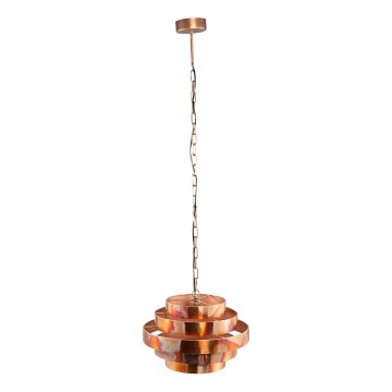 PTMD - Lustre sur chaîne ZANTH 1xE27/40W/230V diam. 42 cm cuivré