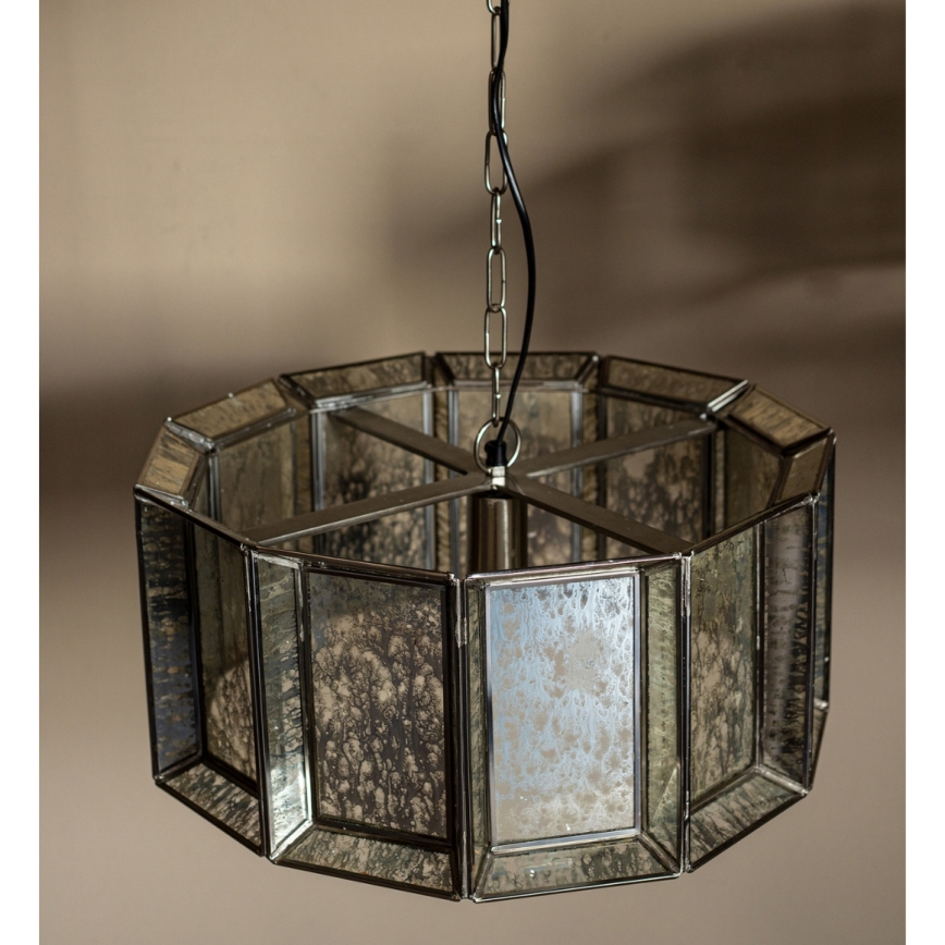 PTMD - Suspension à chaîne ANTIQUE 1xE27/40W/230V Ø 46 cm