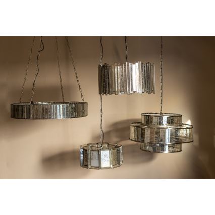 PTMD - Suspension à chaîne ANTIQUE 1xE27/40W/230V Ø 46 cm