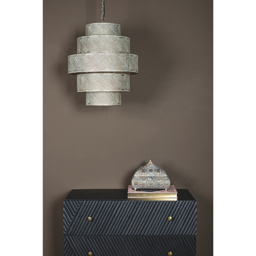PTMD - Suspension à chaîne NARINDE 1xE27/40W/230V Ø 40 cm