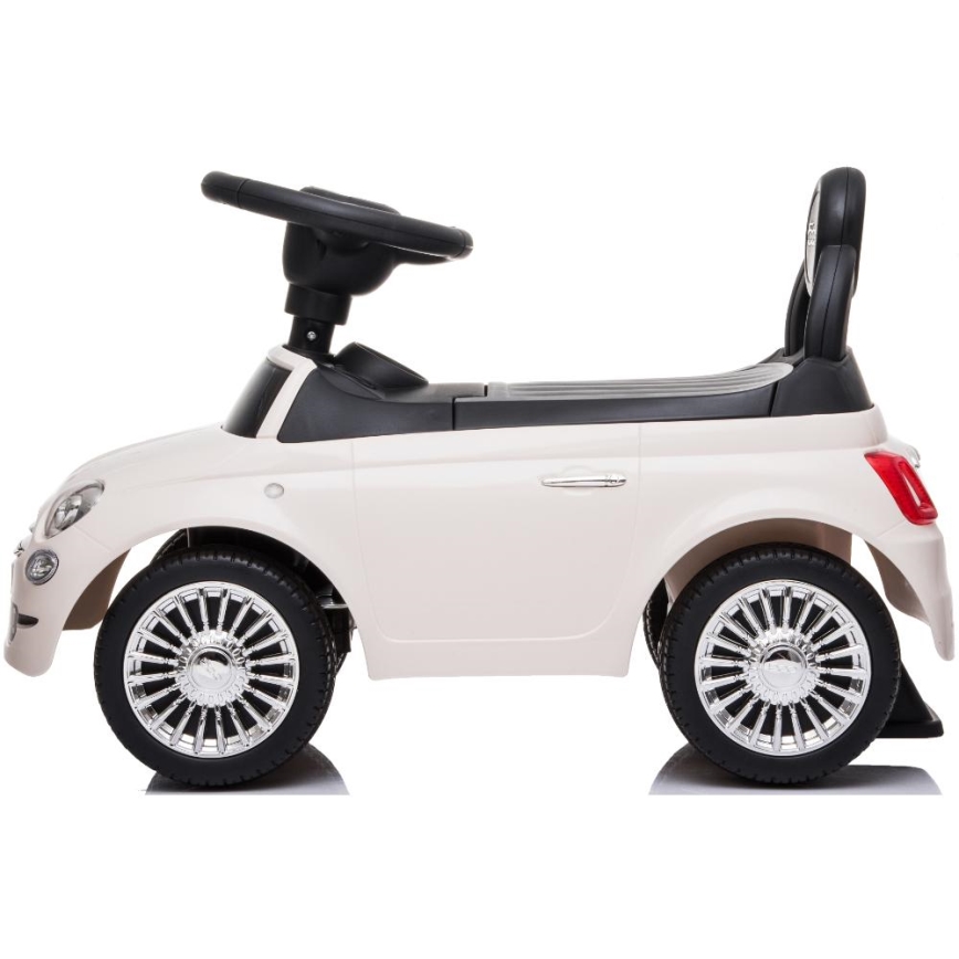 Push auto Fiat 500 crème