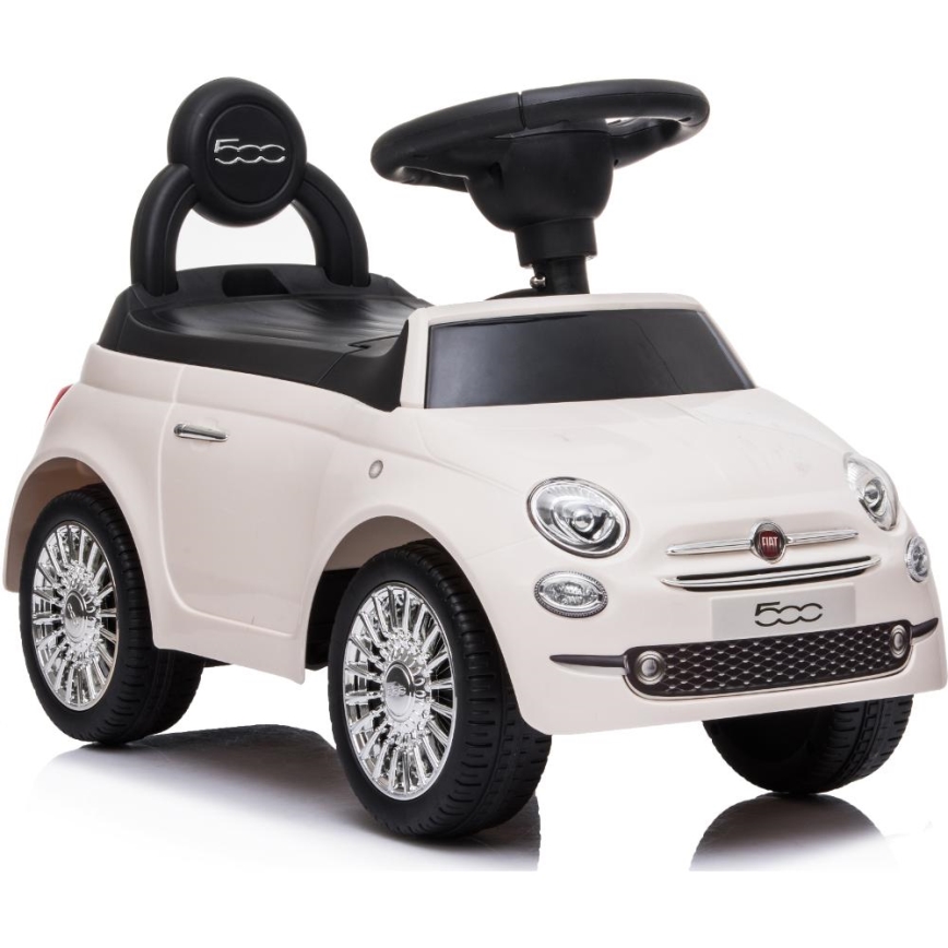 Push auto Fiat 500 crème