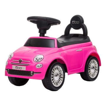 Push auto Fiat 500 roze