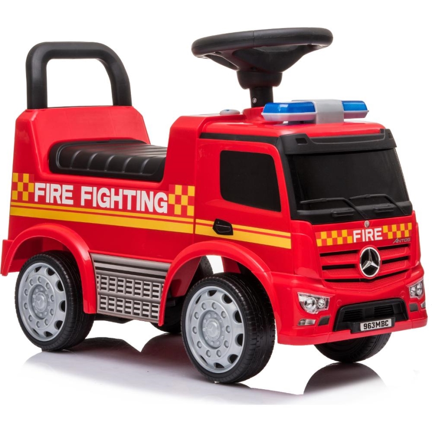 Push auto Mercedes Brandweerwagen rood