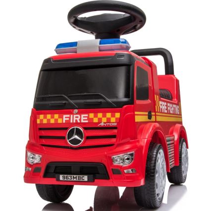 Push auto Mercedes Brandweerwagen rood