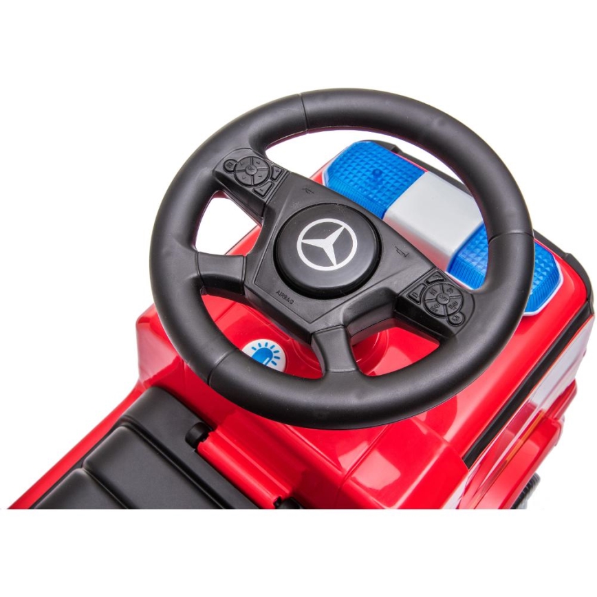 Push auto Mercedes Brandweerwagen rood