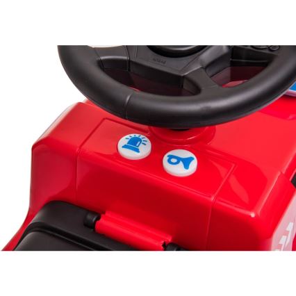 Push auto Mercedes Brandweerwagen rood