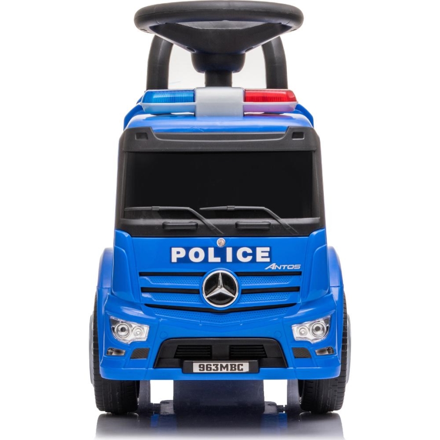 Push auto Mercedes Politieauto blauw