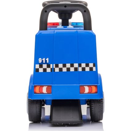 Push auto Mercedes Politieauto blauw