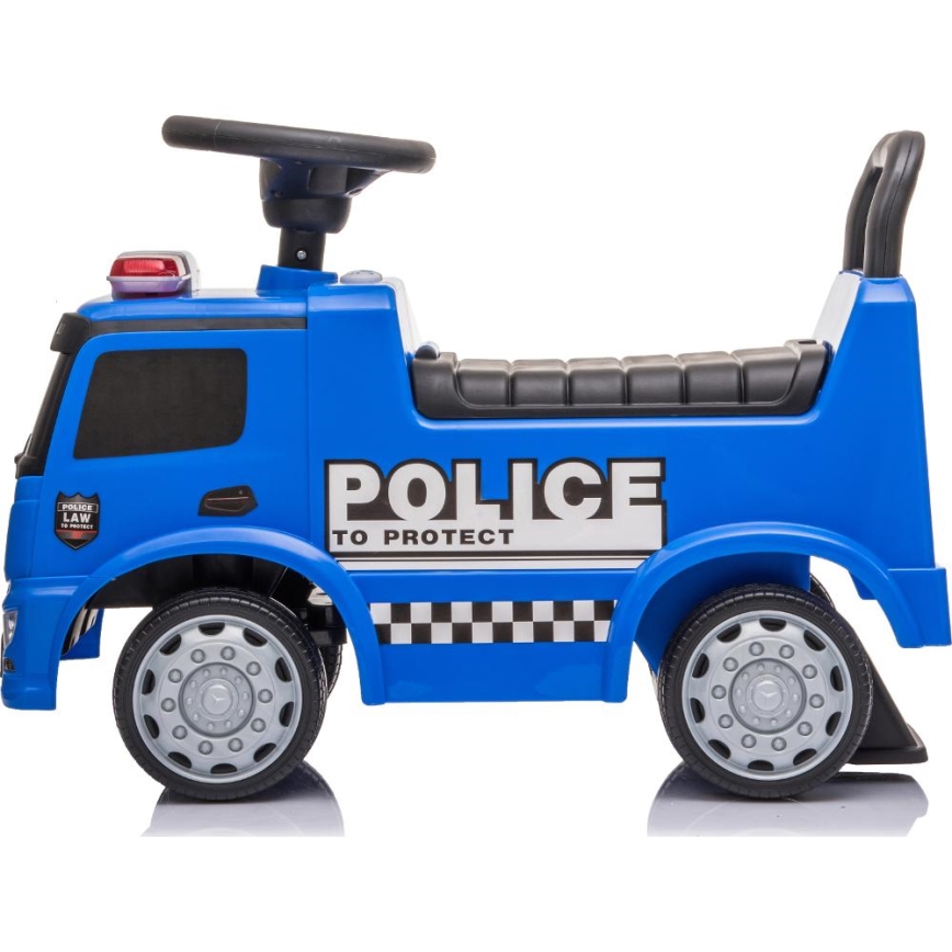 Push auto Mercedes Politieauto blauw