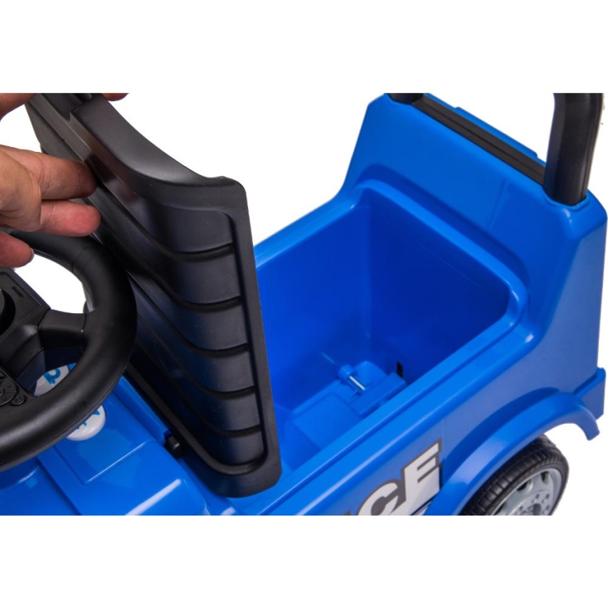 Push auto Mercedes Politieauto blauw