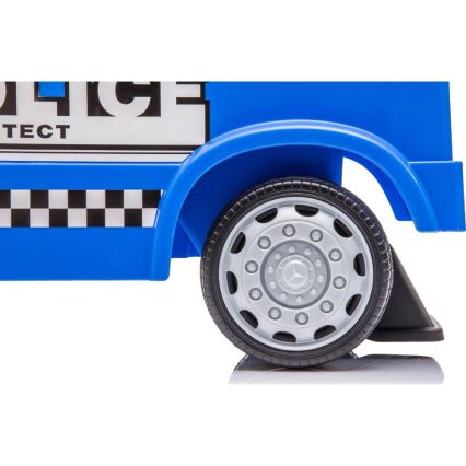 Push auto Mercedes Politieauto blauw