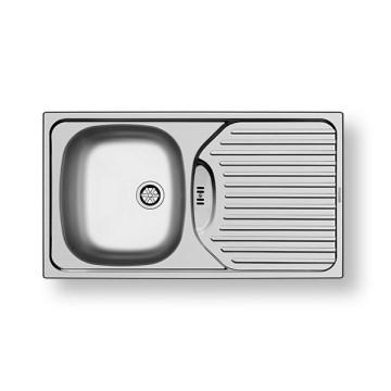 Pyramis 100139001 - Évier de cuisine ET78 78x43,5 cm satin