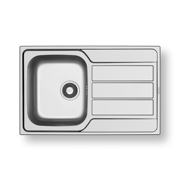Pyramis 100178701 - Évier de cuisine ATHENA 79x50 cm satin