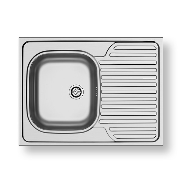 Pyramis 101041501 - Évier de cuisine CORE 80x60 cm satin