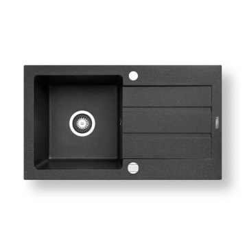 Pyramis 70006801 - Keukenspoelbak NEXT 76x44 cm graniet/zwart