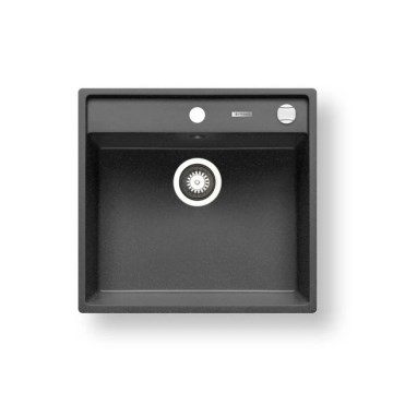 Pyramis 70007601 - Keukenspoelbak CAMEA 50x53 cm graniet/zwart